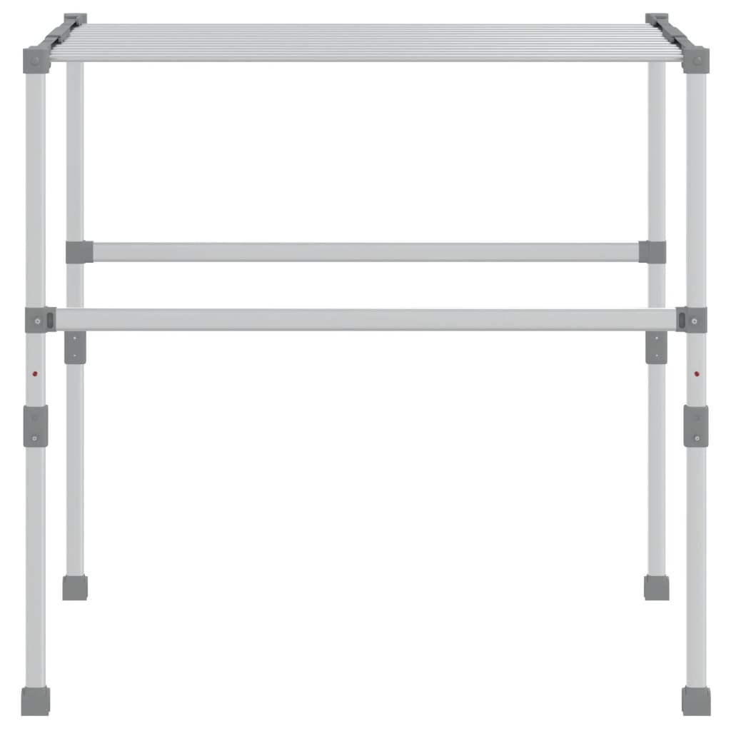 vidaXL Wäschetrockner 83x(50-55)x(40-85) cm Aluminium