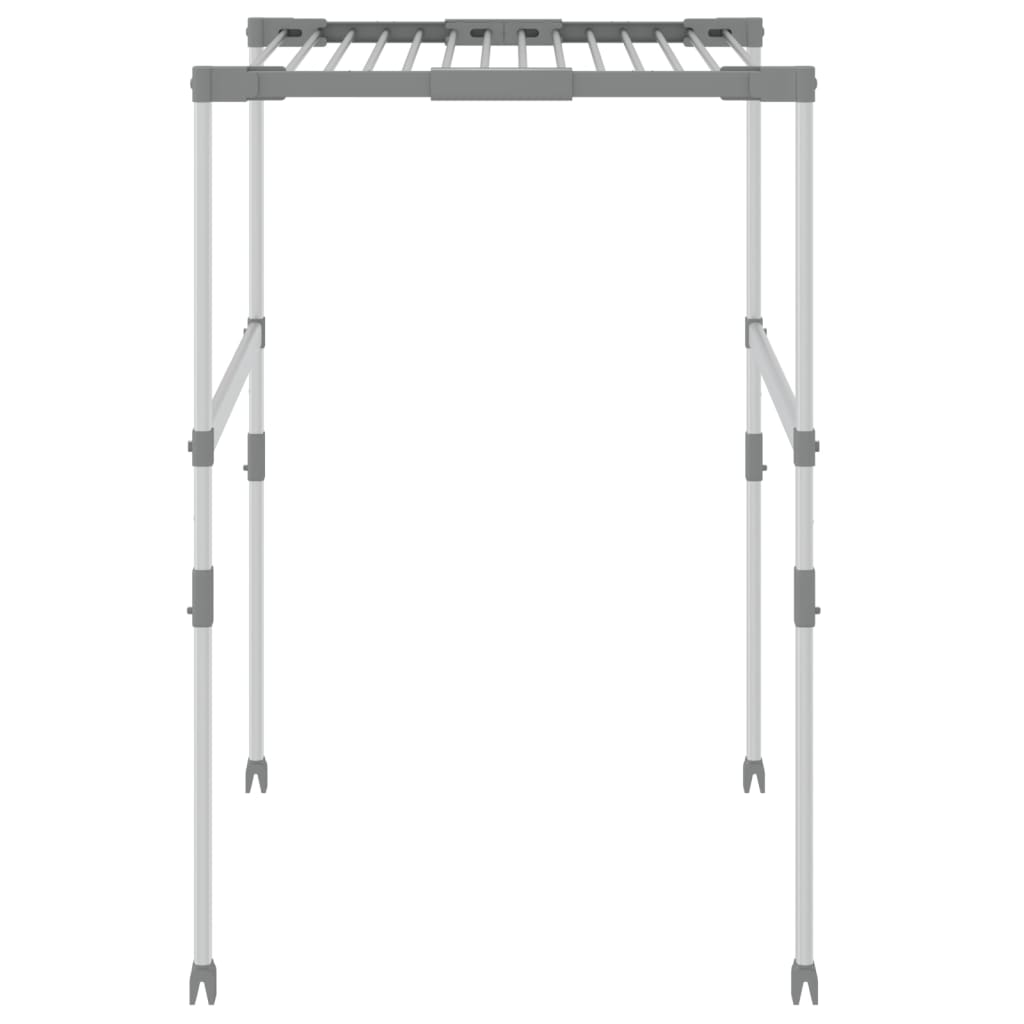 vidaXL Wäschetrockner 83x(50-55)x(40-85) cm Aluminium