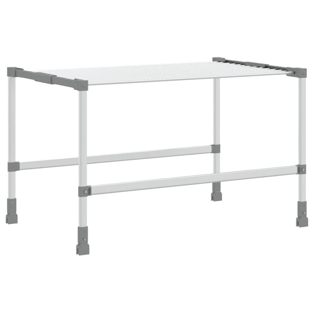 vidaXL Wäschetrockner 83x(50-55)x(40-85) cm Aluminium