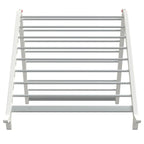 vidaXL Wäscheständer für Badewanne Ausziehbar 53-90 cm Aluminium