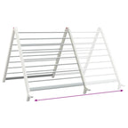 vidaXL Wäscheständer für Badewanne Ausziehbar 53-90 cm Aluminium