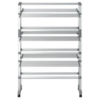 vidaXL Wäscheständer mit Rollen 89x64x129 cm Aluminium