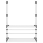 vidaXL Wäschetrockner für Balkon 54x25x42 cm Aluminium