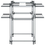 vidaXL Wäschetrockner 107x107x120 cm Aluminium