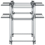 vidaXL Wäschetrockner 107x107x120 cm Aluminium
