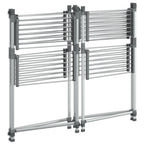 vidaXL Wäschetrockner 107x107x120 cm Aluminium