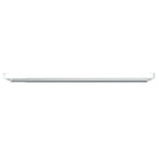 vidaXL Gardinenstangen 2 Stk. Weiß und Silbern 40-60 cm Aluminium
