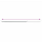 vidaXL Gardinenstangen 2 Stk. Weiß und Silbern 40-60 cm Aluminium