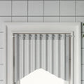 vidaXL Gardinenstangen 2 Stk. Weiß und Silbern 40-60 cm Aluminium