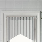 vidaXL Gardinenstangen 2 Stk. Weiß und Silbern 40-60 cm Aluminium
