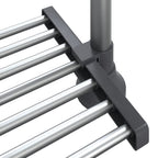 vidaXL Küchenregal 50x25x(50-70) cm Aluminium