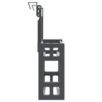 vidaXL Unterschrank-Organizer 34x12x26 cm Aluminium