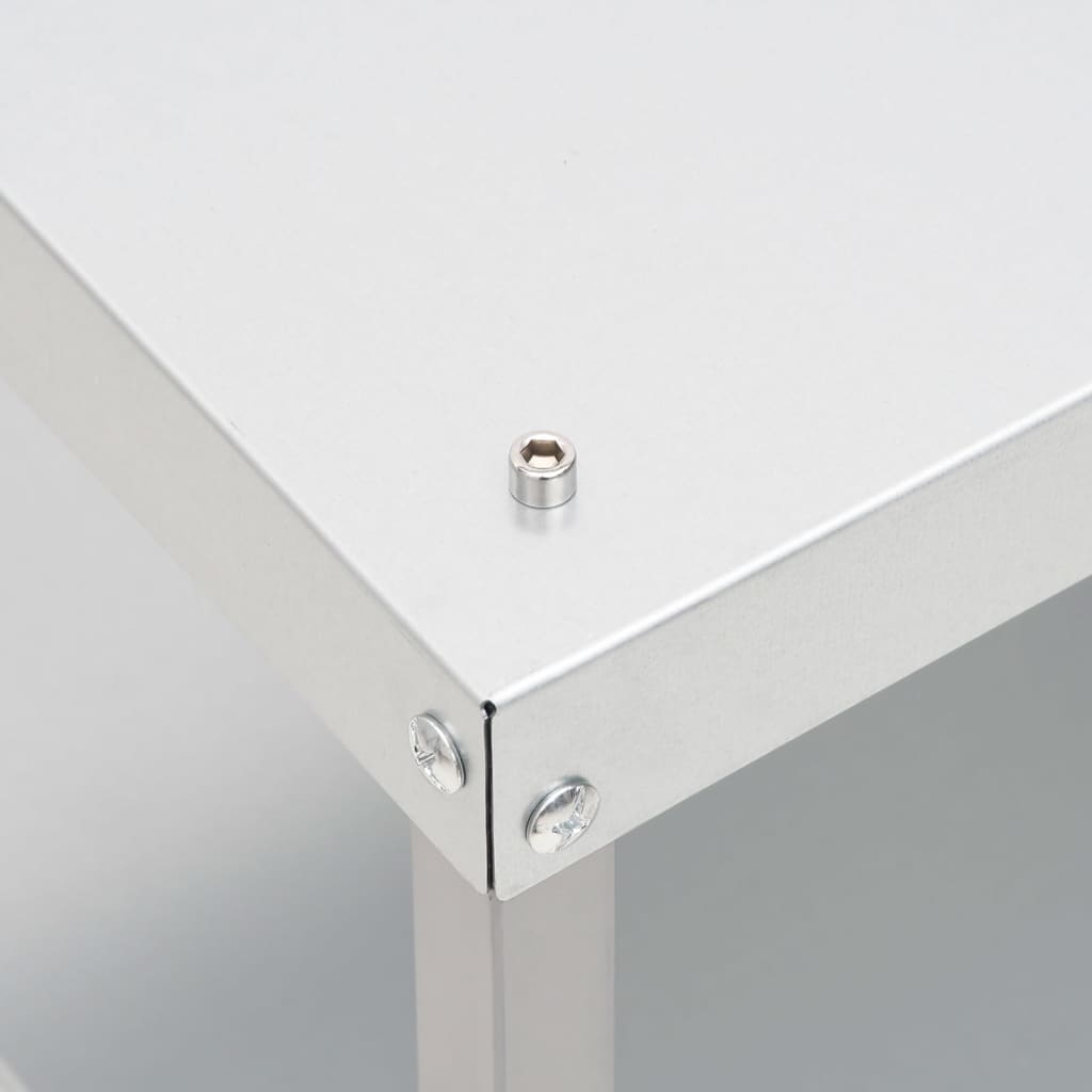 vidaXL Tisch für Räucherofen 40x28x44,5 cm Verzinkter Stahl