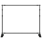 vidaXL Hintergrundstativ Schwarz 254x243 cm Stahl