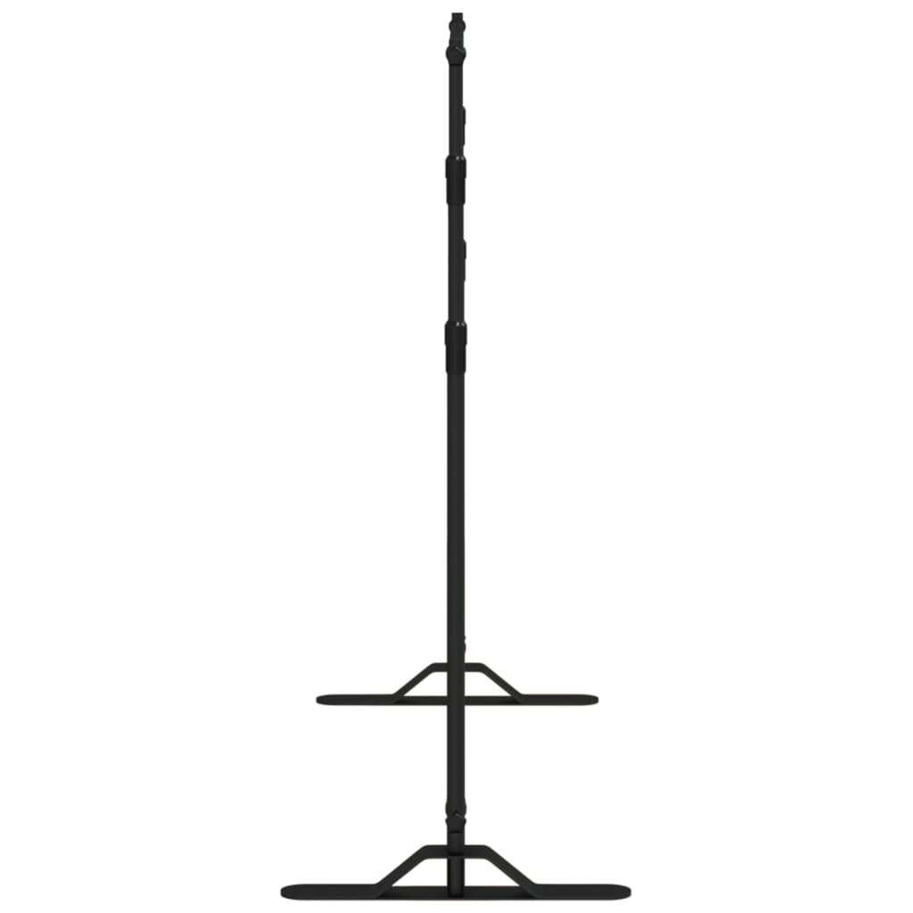 vidaXL Hintergrundstativ Schwarz 254x243 cm Stahl
