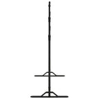 vidaXL Hintergrundstativ Schwarz 254x243 cm Stahl