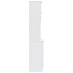vidaXL Highboard ALTA Weiß 77x35x165 cm Massivholz Kiefer