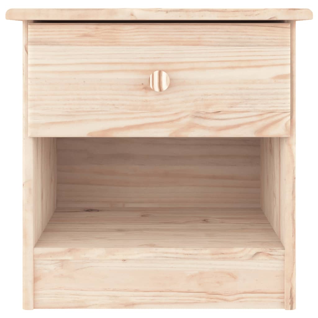 vidaXL Nachttisch ALTA Natur 41x35x41 cm Massivholz Kiefer