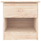 vidaXL Nachttisch ALTA Natur 41x35x41 cm Massivholz Kiefer