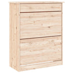 vidaXL Schuhschrank ALTA 77x35x96 cm Massivholz Kiefer