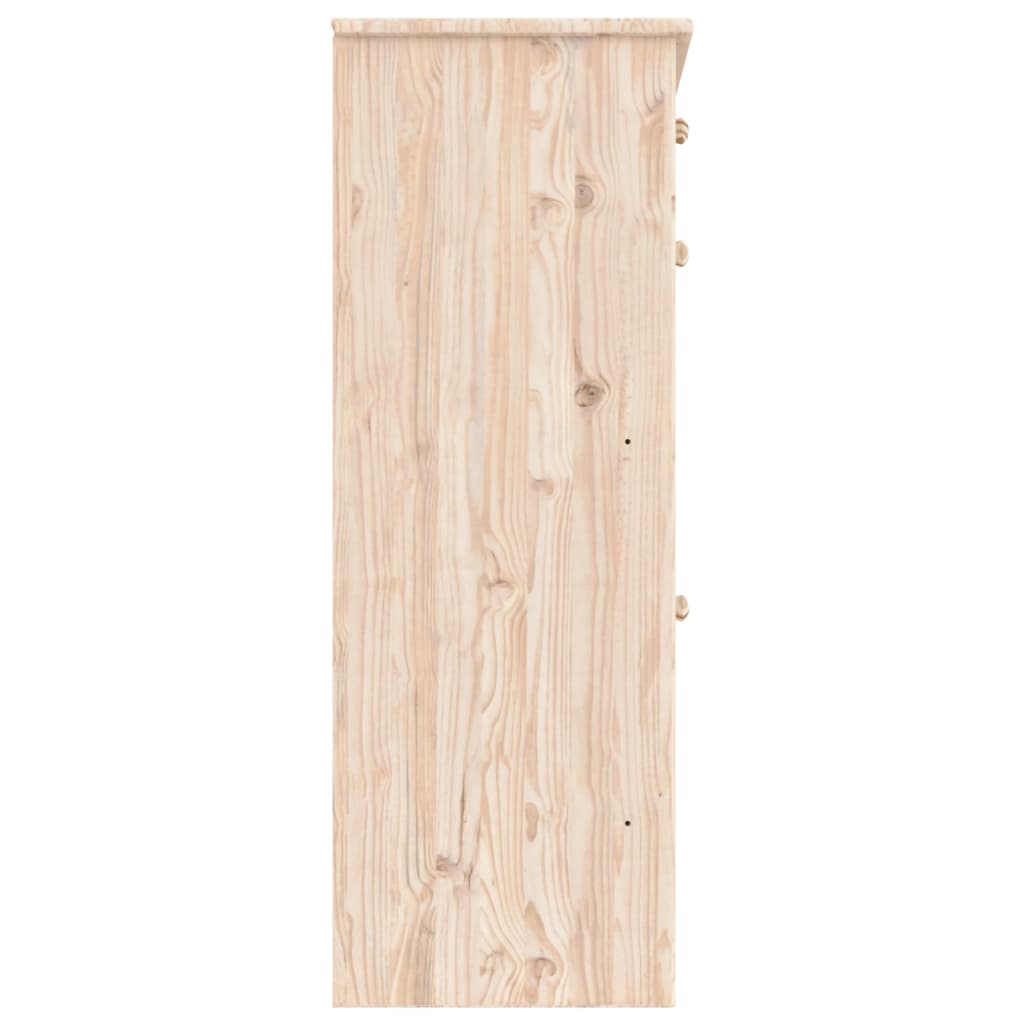 vidaXL Schuhschrank ALTA 77x35x96 cm Massivholz Kiefer