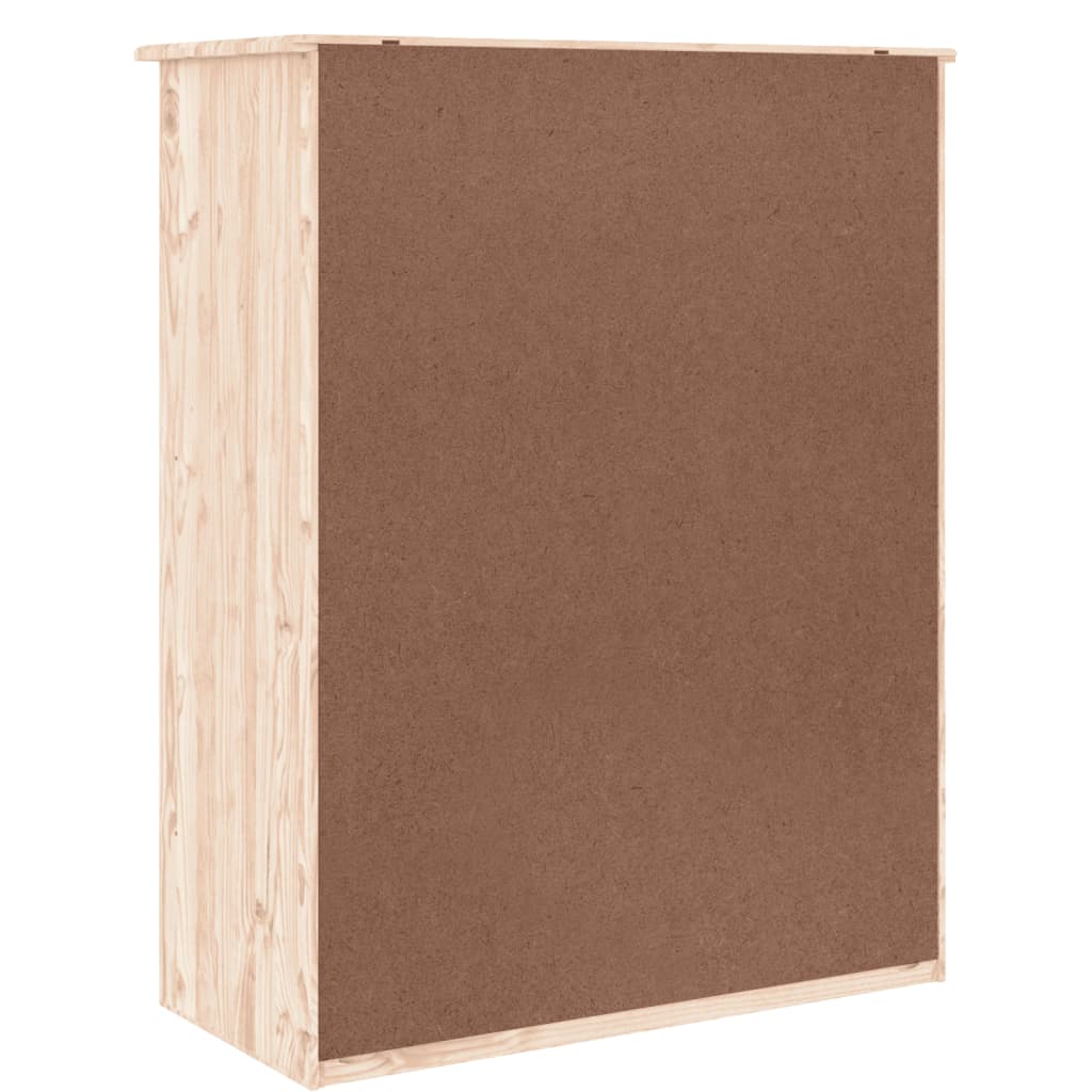 vidaXL Schuhschrank ALTA 77x35x96 cm Massivholz Kiefer