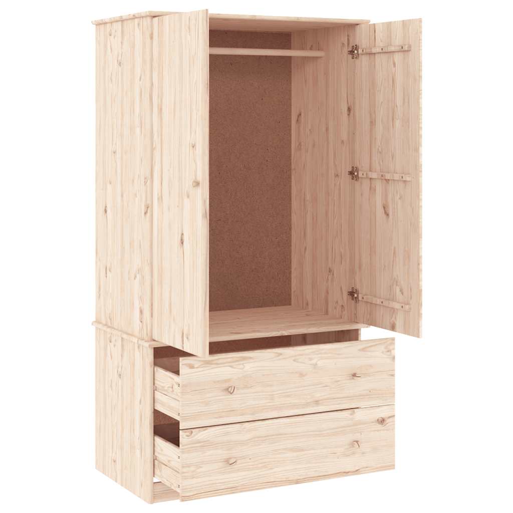 vidaXL Kleiderschrank ALTA 90x55x170 cm Massivholz Kiefer