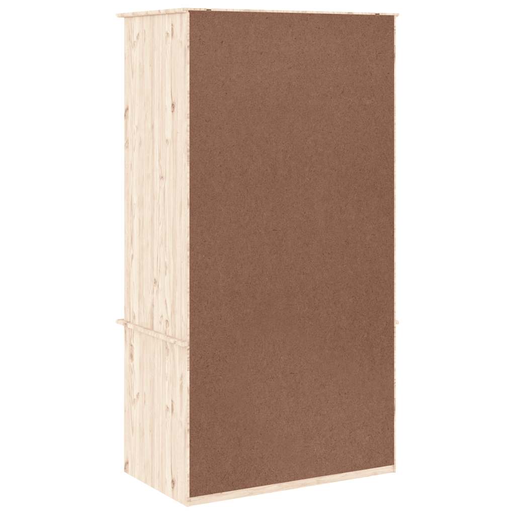 vidaXL Kleiderschrank ALTA 90x55x170 cm Massivholz Kiefer