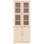 vidaXL Vitrinenschrank ALTA 77x35x186,5 cm Massivholz Kiefer