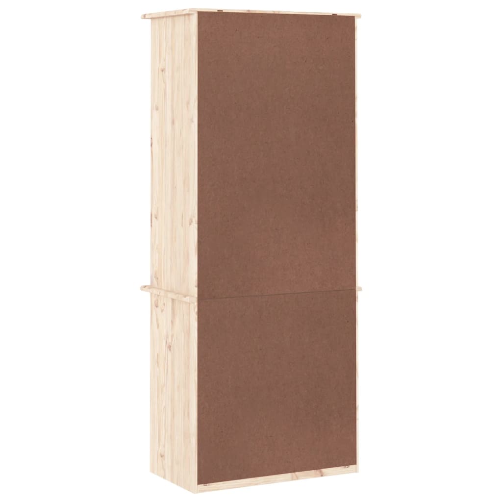 vidaXL Bücherregal mit Schubladen ALTA 60x35x142 cm Massivholz Kiefer