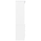 vidaXL Bücherregal mit Schubladen ALTA Weiß 60x35x142 cm Kiefernholz