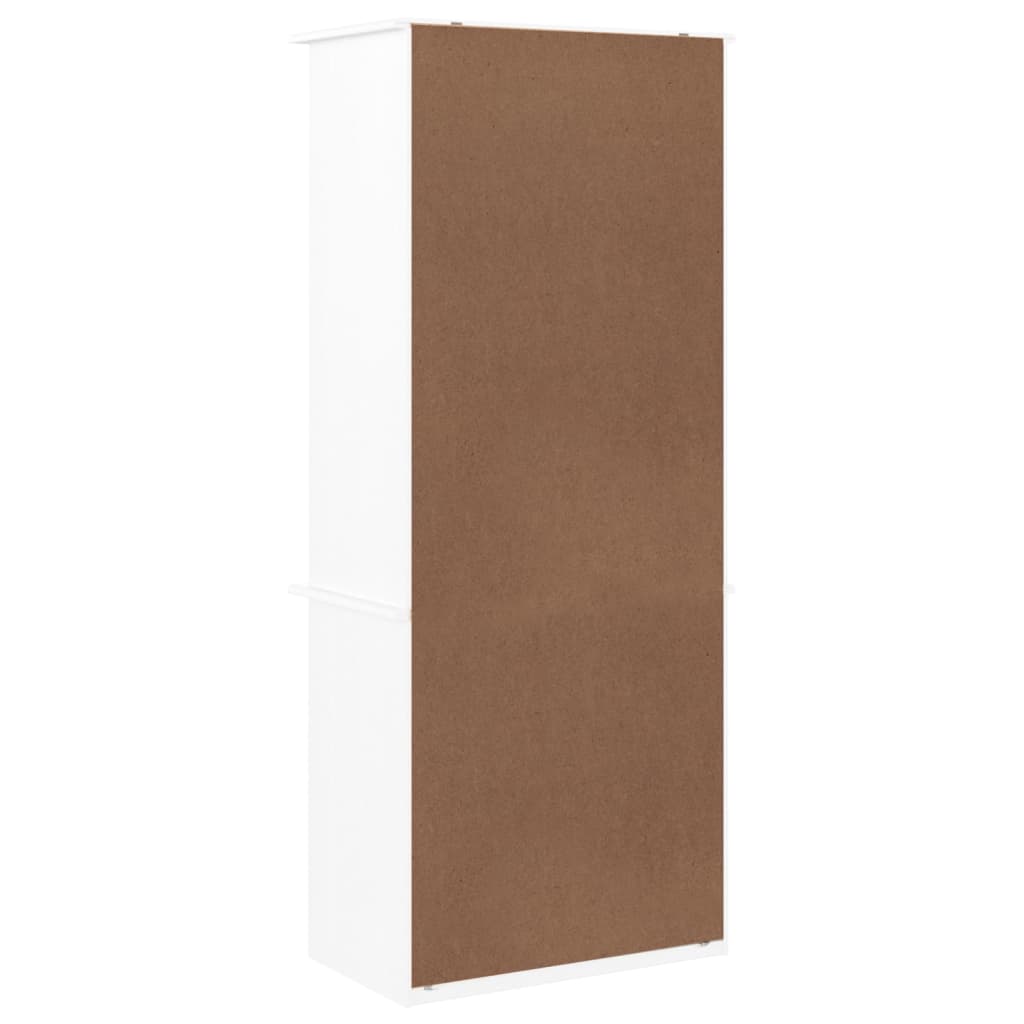 vidaXL Bücherregal mit Schubladen ALTA Weiß 60x35x142 cm Kiefernholz