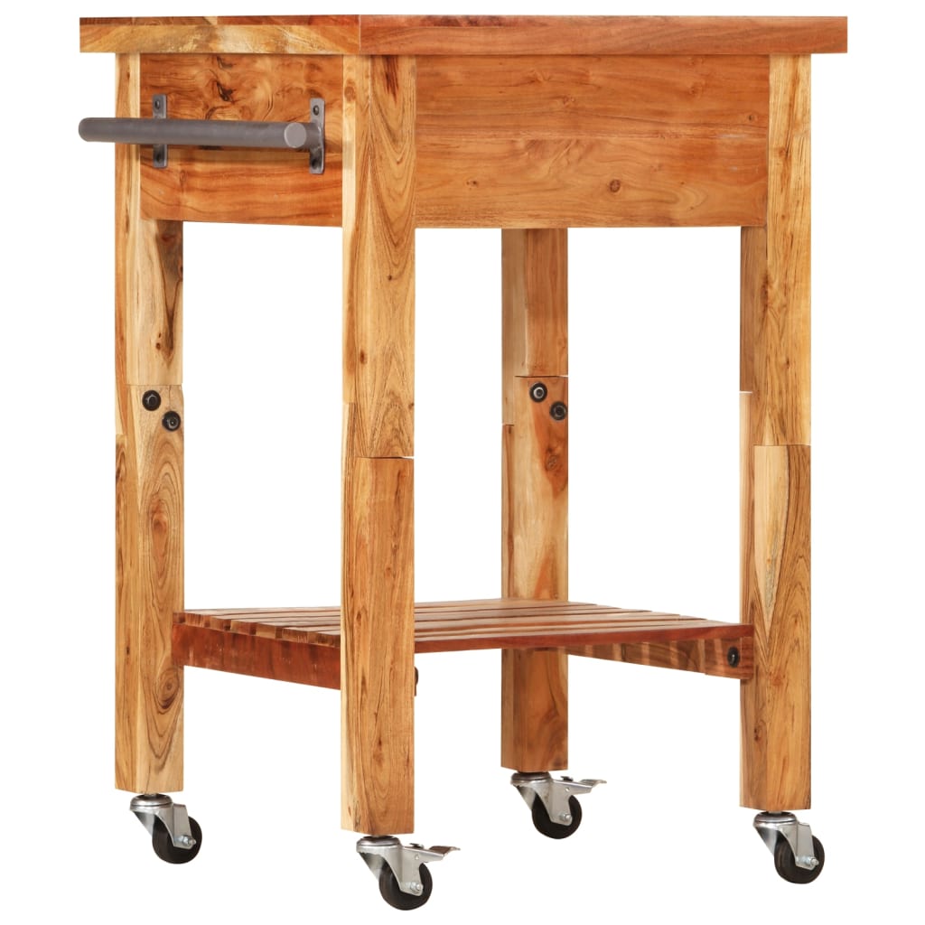 vidaXL Küchenwagen 55x55x89 cm Massivholz Akazie