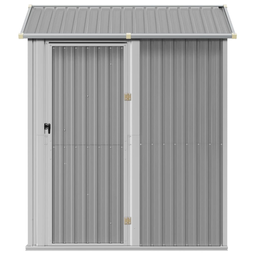 vidaXL Gartenhaus Hellgrau 192x152,5x237 cm Verzinkter Stahl