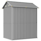 vidaXL Gartenhaus Hellgrau 192x152,5x237 cm Verzinkter Stahl