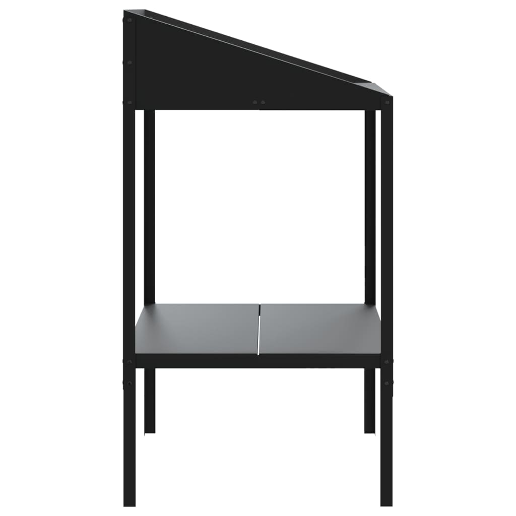 vidaXL Pflanzenständer Anthrazit 56,5x54,5x100 cm Verzinkter Stahl