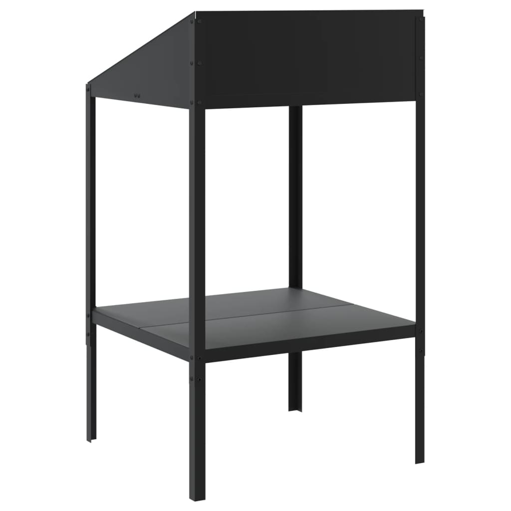 vidaXL Pflanzenständer Anthrazit 56,5x54,5x100 cm Verzinkter Stahl