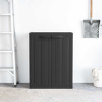 vidaXL Gartenschrank Schwarz 65x37x85 cm PP