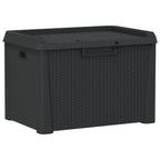 vidaXL Gartentruhe Anthrazit 125 L PP