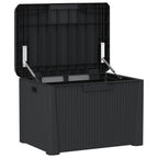 vidaXL Gartentruhe Anthrazit 125 L PP