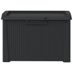 vidaXL Gartentruhe Anthrazit 125 L PP