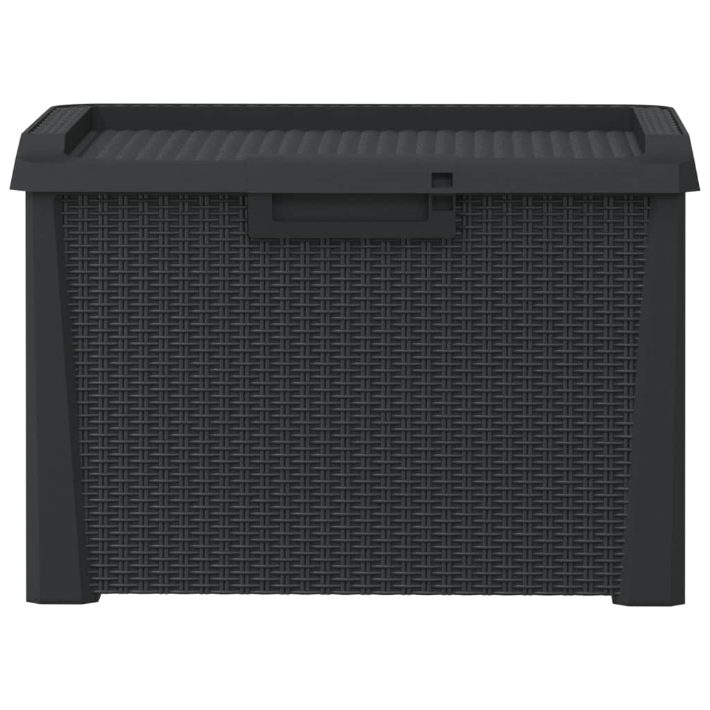 vidaXL Gartentruhe Anthrazit 125 L PP