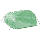 vidaXL Gewächshaus mit Stahlrahmen Grün 18 m² 6x3x2 m