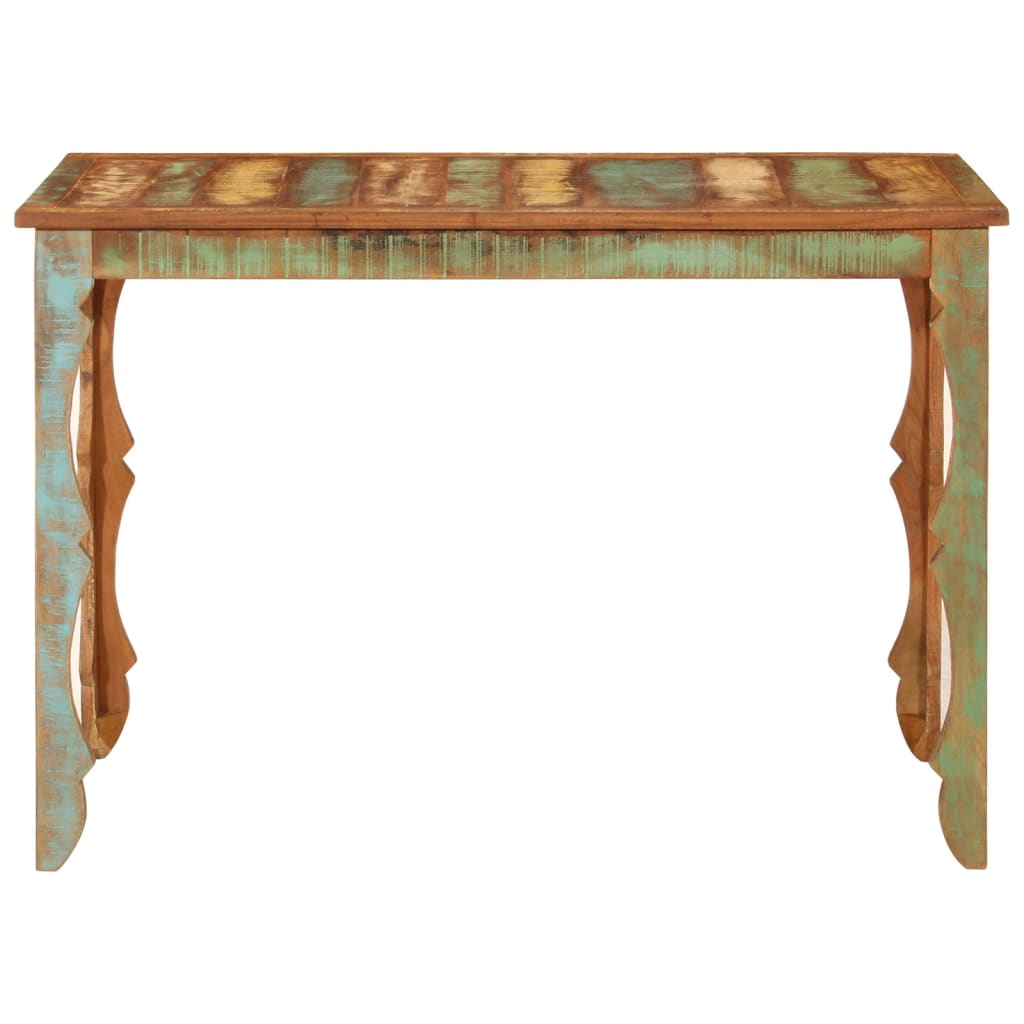 vidaXL Esstisch 110x52x76 cm Altholz Massivholz