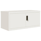 vidaXL Aktenschrank Weiß 90x40x110 cm Stahl
