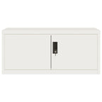 vidaXL Aktenschrank Weiß 90x40x110 cm Stahl