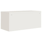 vidaXL Aktenschrank Weiß 90x40x110 cm Stahl