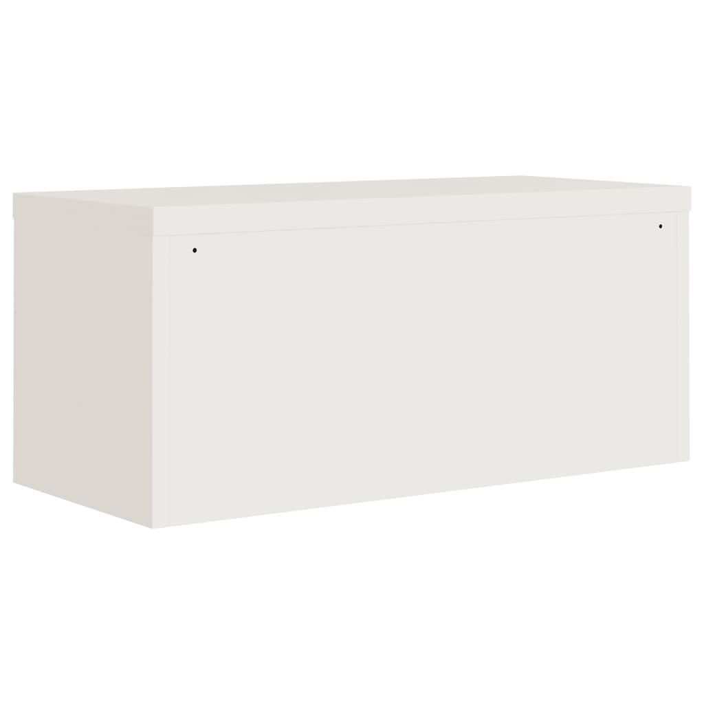 vidaXL Aktenschrank Weiß 90x40x110 cm Stahl