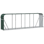 vidaXL Holzkorb Grün 300 x 45 x 100 cm Verzinkter Stahl