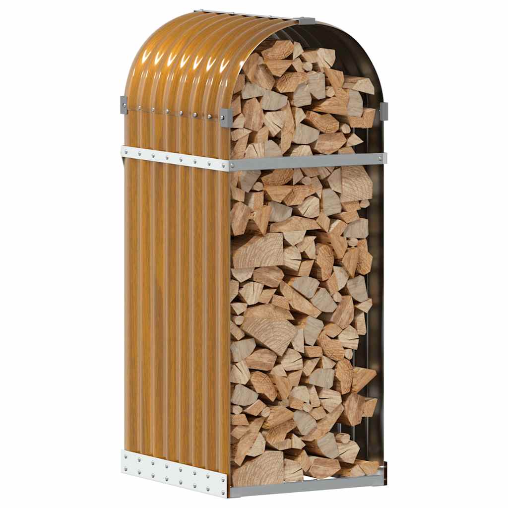 vidaXL Kaminholzunterstand Holzoptik 40x45x100 cm Verzinkter Stahl